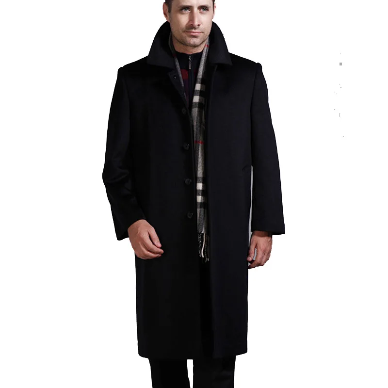 Tailor-made Wool coat men 's knee in the elderly woolen coat men' s long coat ultra - large size Dad installed thicker
Tailor-made Wool coat men 's knee in the elderly woolen coat men' s long coat ultra - large size Dad installed thicker