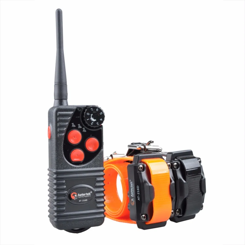 Aetertek 216D 2 Dogs Pets Shock Collar 600 Yards Remote Dog Training E-collar with Beep/Vibration/Shock Rechargeable Submersible
Aetertek 216D 2 Dogs Pets Shock Collar 600 Yards Remote Dog Training E-collar with Beep/Vibration/Shock Rechargeable Submersible