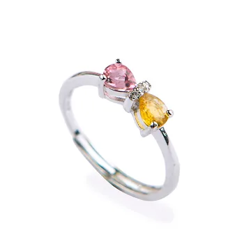 Adjustable Genuine Natural Tourmaline Crystal Quartz Women Trendy Party Stering Sliver Ring
Adjustable Genuine Natural Tourmaline Crystal Quartz Women Trendy Party Stering Sliver Ring