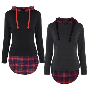 Women Hoodies Sweatshirts new lattice stitching coat long-sleeved hooded sweater 2XL
Women Hoodies Sweatshirts new lattice stitching coat long-sleeved hooded sweater 2XL