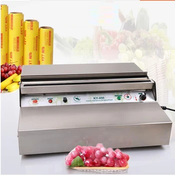 Plastic Wrap Packaging Machine 220V Supermarket Fruit Vegetable Stainless Steel Sealing Film Machine KY-450
Plastic Wrap Packaging Machine 220V Supermarket Fruit Vegetable Stainless Steel Sealing Film Machine KY-450