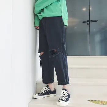 Fashion Casual Men's Jeans Spring And Autumn New M-2XL Solid Color Loose Straight Pants Black Personality Youth Popular
Fashion Casual Men's Jeans Spring And Autumn New M-2XL Solid Color Loose Straight Pants Black Personality Youth Popular
