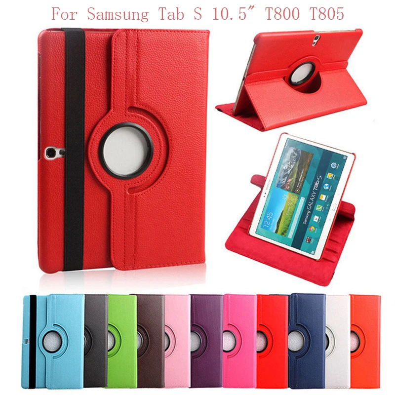 360 Degree Rotating Smart Case for Samsung Galaxy Tab S 10.5" T800 T805 Coque Funda PU Leather Flip Stand Tablet Cover
360 Degree Rotating Smart Case for Samsung Galaxy Tab S 10.5" T800 T805 Coque Funda PU Leather Flip Stand Tablet Cover