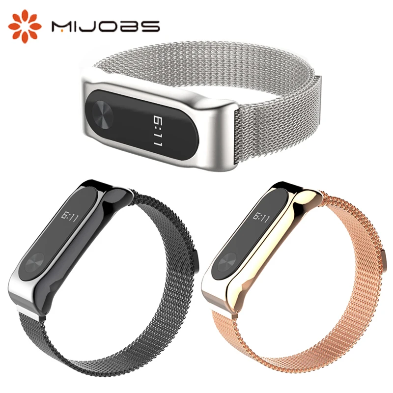 Mijobs Mi Band 2 Strap Stainless Steel Bracelet for Xiaomi Mi Band2 Wrist Strap Magnet Metal Smart Band Strap MiBand 2 Wristband
Mijobs Mi Band 2 Strap Stainless Steel Bracelet for Xiaomi Mi Band2 Wrist Strap Magnet Metal Smart Band Strap MiBand 2 Wristband