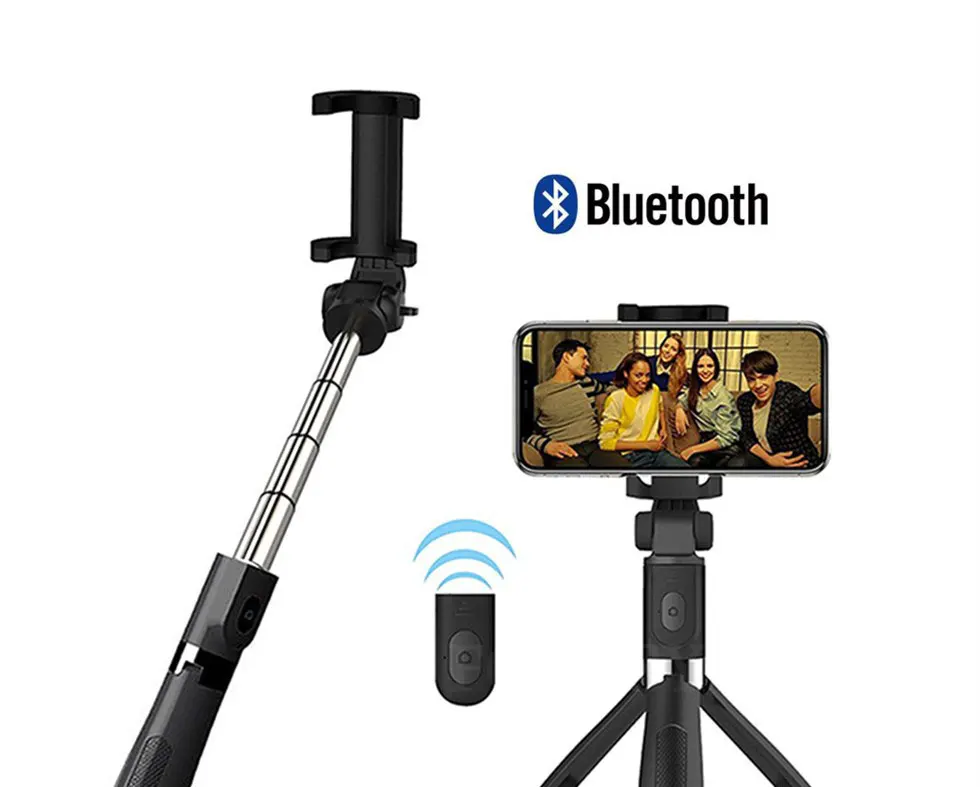FGCLSY 3 in 1 Wireless Bluetooth Selfie Stick For iPhone Universal Mobile Phone Tripod Bracket Mini Extendable Handheld Monopod