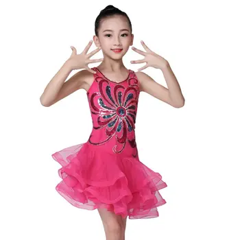 Children's Girl Dance Wear Dress Sequins Mesh Fluffy Kids Costumes Latin Dance Performance Dance
Children's Girl Dance Wear Dress Sequins Mesh Fluffy Kids Costumes Latin Dance Performance Dance