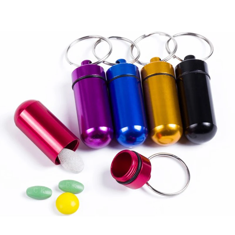 High Quality Outdoor Camping Survival Capsule Aluminum Medicine Bottle Camping Travel EDC Tool 
High Quality Outdoor Camping Survival Capsule Aluminum Medicine Bottle Camping Travel EDC Tool