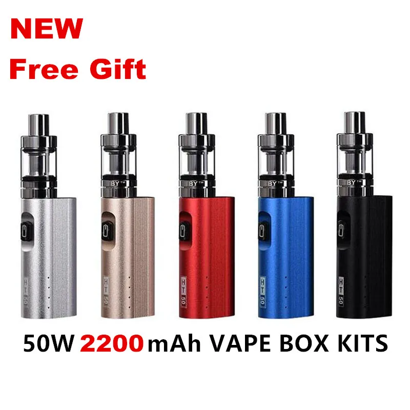 Original HT 50 electronic cigarette kits 2200mah 50w e cigarette box mod 510 thread 2ML Atomizer Tank Vaporizer Vapor
Original HT 50 electronic cigarette kits 2200mah 50w e cigarette box mod 510 thread 2ML Atomizer Tank Vaporizer Vapor