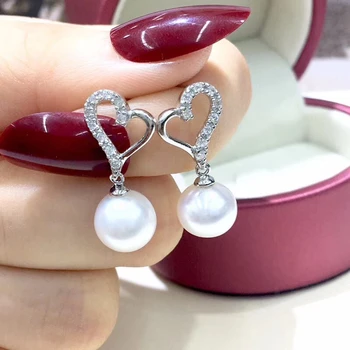 925 Sterling Silver Earrings Findings Heart Earrings Settings Mountings Parts Mounts for Pearls Agate Coral Stones
925 Sterling Silver Earrings Findings Heart Earrings Settings Mountings Parts Mounts for Pearls Agate Coral Stones