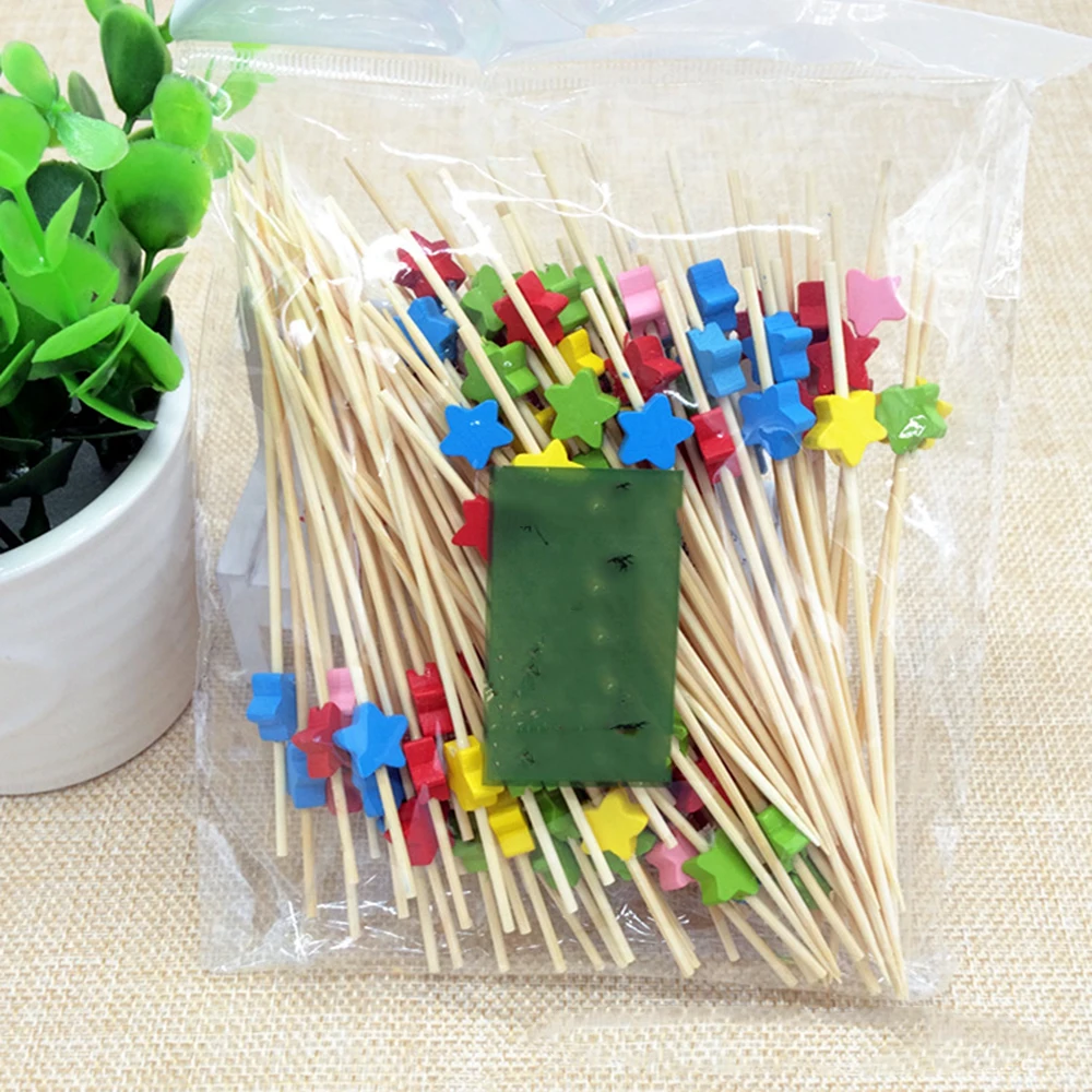 100pc 12cm Heart star Bamboo Pick Buffet Cupcake Fruit Fork Party Dessert Stick Cocktail Toothpick Skewer for Wedding Decor
100pc 12cm Heart star Bamboo Pick Buffet Cupcake Fruit Fork Party Dessert Stick Cocktail Toothpick Skewer for Wedding Decor