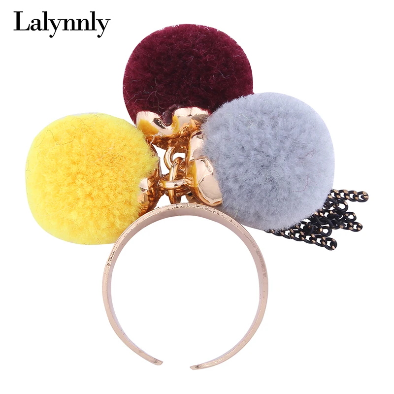 Lalynnly Cute Pom Pom Ring for Women Girls New Year Gifts Adjustable Gold Open Rings Cute Rings Fashion Jewelry 2017 New R00711
Lalynnly Cute Pom Pom Ring for Women Girls New Year Gifts Adjustable Gold Open Rings Cute Rings Fashion Jewelry 2017 New R00711