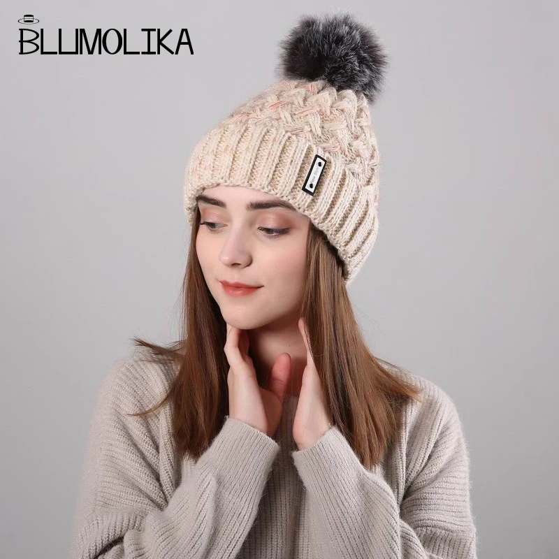 2018 Fashion Knitted Hat for Women Thick and Warm Beanie Skullies Girl's Winter Hats with Fur Ball POMPOM and Shepra Lining Cap
2018 Fashion Knitted Hat for Women Thick and Warm Beanie Skullies Girl's Winter Hats with Fur Ball POMPOM and Shepra Lining Cap