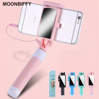 HOTR Mirror Selfie Stick Monopod Premium Quality Wired Selfie Stick Extendable for iPhone 6 Plus 5 5s 4s For Samsung S8 plus s7
HOTR Mirror Selfie Stick Monopod Premium Quality Wired Selfie Stick Extendable for iPhone 6 Plus 5 5s 4s For Samsung S8 plus s7
