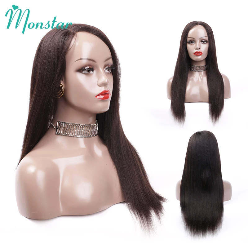 Monstar Lace Front Wigs Kinky Straight Brazilian Remy Hair Bleached Knots Top Human Hair Wig With Natural Hairline Glueless
Monstar Lace Front Wigs Kinky Straight Brazilian Remy Hair Bleached Knots Top Human Hair Wig With Natural Hairline Glueless