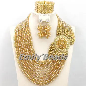 High Quality African Beads Costume Jewelry Set Handmade Nigerian Wedding Crystal Beads Necklace Jewelry Set Free Shipping AEJ680
High Quality African Beads Costume Jewelry Set Handmade Nigerian Wedding Crystal Beads Necklace Jewelry Set Free Shipping AEJ680