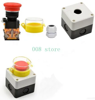 Emergency stop button, switch control box, emergency stop, error prevention cover, waterproof dust, single hole
Emergency stop button, switch control box, emergency stop, error prevention cover, waterproof dust, single hole