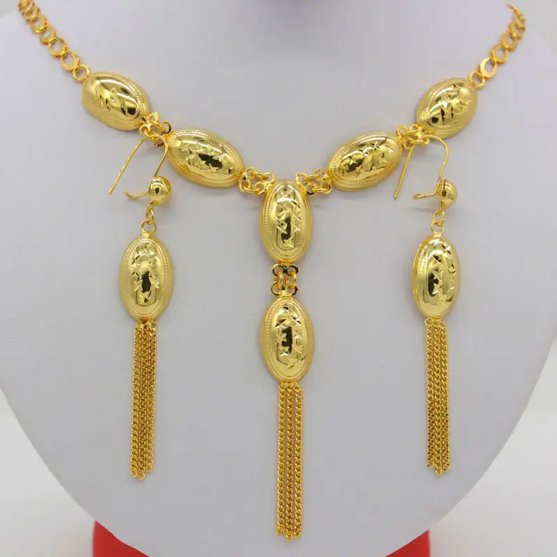 New Ethiopian Set Jewelry Women Gold Color Necklace/Earring India/African/Dubai/Ethiopia/Nigeria/Arabic/Oman Items
New Ethiopian Set Jewelry Women Gold Color Necklace/Earring India/African/Dubai/Ethiopia/Nigeria/Arabic/Oman Items