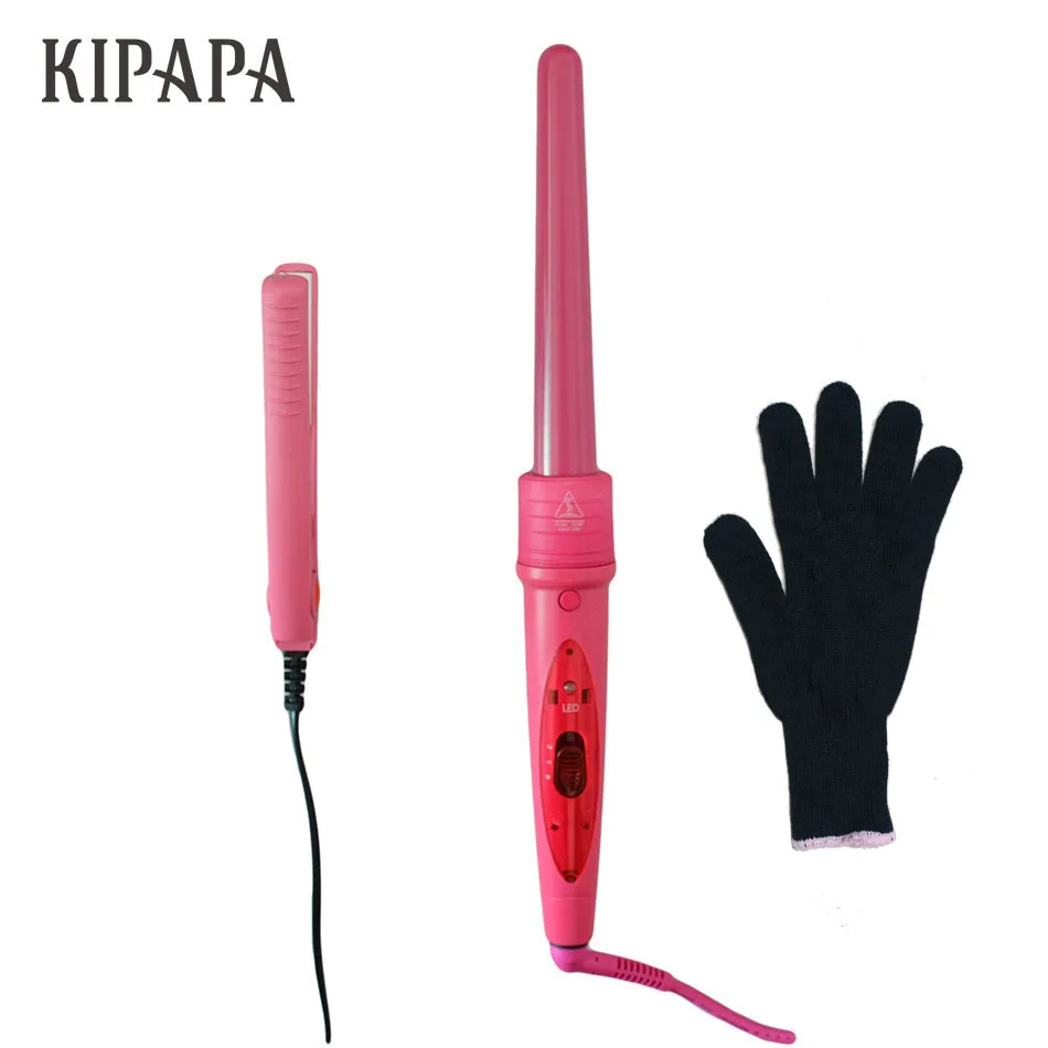 KIPAPA Ceramic Curling Iron Dual Voltage 100-240V Hair Straightener Styling Tool Set Curling Hair Curler Iron Curl Wave Machine
KIPAPA Ceramic Curling Iron Dual Voltage 100-240V Hair Straightener Styling Tool Set Curling Hair Curler Iron Curl Wave Machine