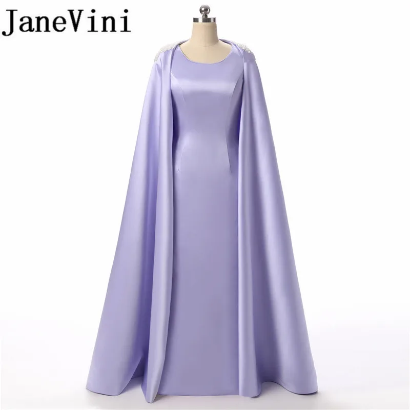 JaneVini Chic Mermaid Pearls Long Bridesmaid Dresses With Cloak Plus Size Satin Behind the Split African Formal Wear Party Gowns
JaneVini Chic Mermaid Pearls Long Bridesmaid Dresses With Cloak Plus Size Satin Behind the Split African Formal Wear Party Gowns