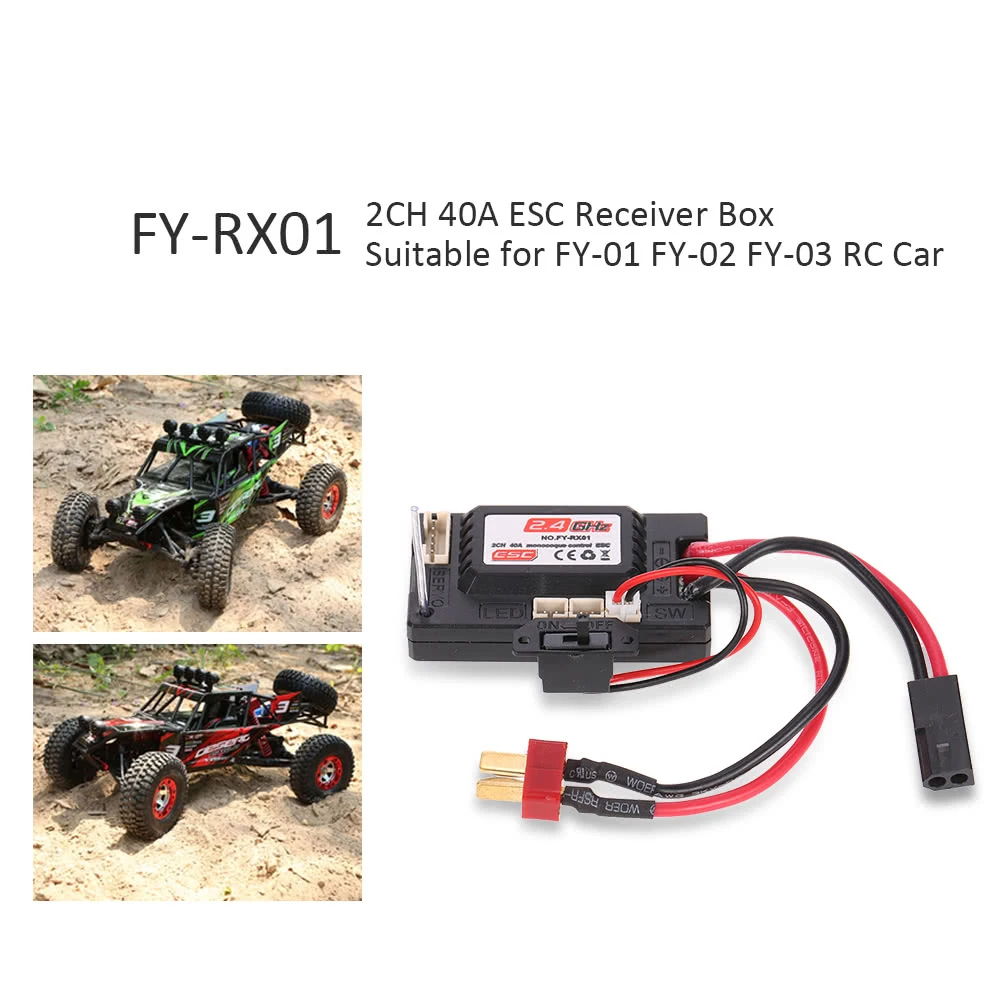 JJRC Q39 2.4G R/C 4WD 1: 12 RC Car Parts NO.FY-RX01 2CH 40A Monocoque Control ESC Receiver
JJRC Q39 2.4G R/C 4WD 1: 12 RC Car Parts NO.FY-RX01 2CH 40A Monocoque Control ESC Receiver