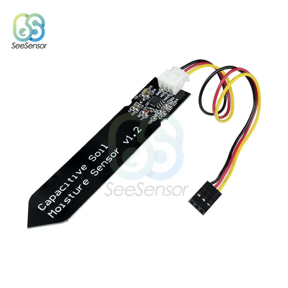 Capacitive Soil Moisture Sensor Module Not Easy to Corrode Wide Voltage Wire 3.3~5.5V Corrosion Resistant 3Pin Gravity Interface
Capacitive Soil Moisture Sensor Module Not Easy to Corrode Wide Voltage Wire 3.3~5.5V Corrosion Resistant 3Pin Gravity Interface