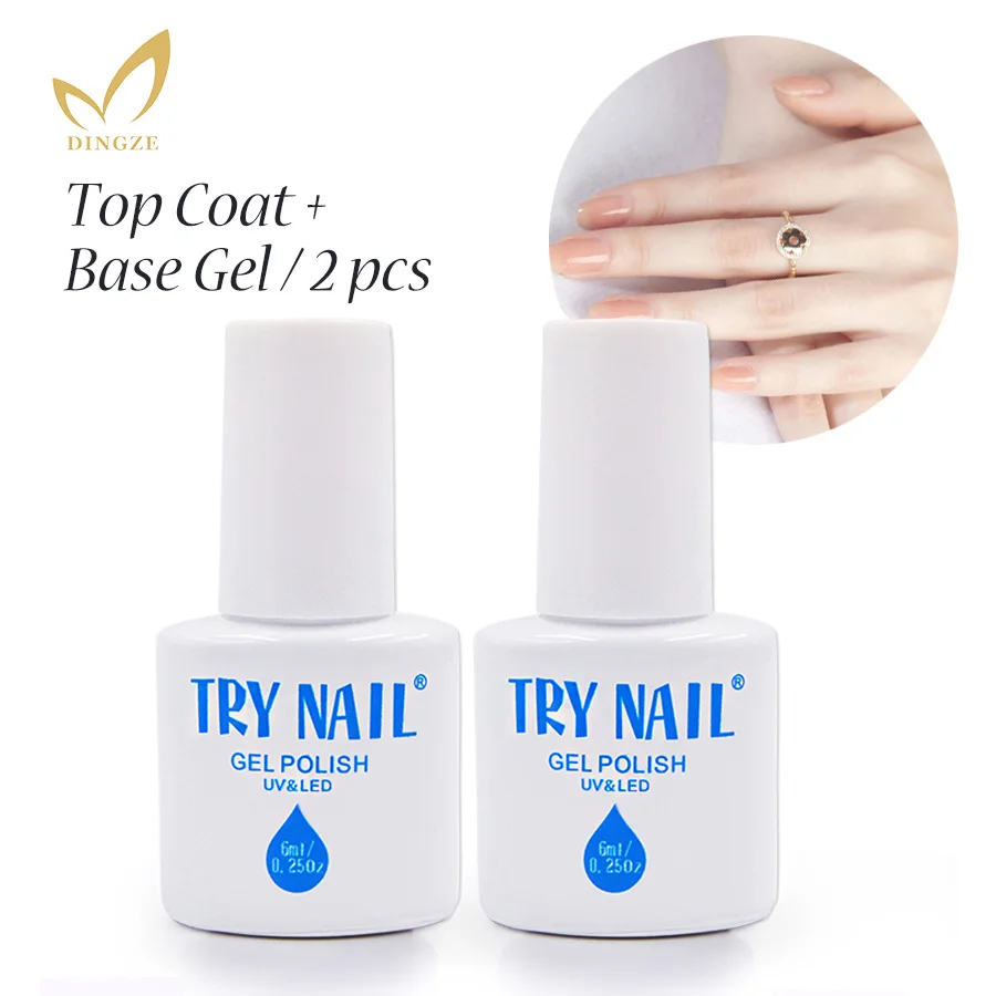 TRY NAIL Bright Shiny Surface Top Quality Base Gel + Top Coat UV Gel Base Coat Top Gel UV Lamp Nail Art Design Nail Gel Lacquer
TRY NAIL Bright Shiny Surface Top Quality Base Gel + Top Coat UV Gel Base Coat Top Gel UV Lamp Nail Art Design Nail Gel Lacquer
