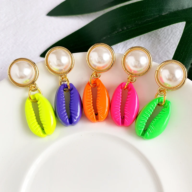 2019 New Sea Shell Earrings For Women Gold Color Round Geometric Drop Pearl Shell Earrings Summer Beach Ladies Fashion Jewelry
2019 New Sea Shell Earrings For Women Gold Color Round Geometric Drop Pearl Shell Earrings Summer Beach Ladies Fashion Jewelry
