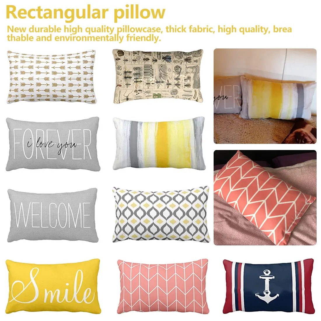 Pillow Cover 30X50 Home Rectangle Design Pillowcase For Home Comfortable Sleep Pure Contract And Cool Pillowcase
Pillow Cover 30X50 Home Rectangle Design Pillowcase For Home Comfortable Sleep Pure Contract And Cool Pillowcase