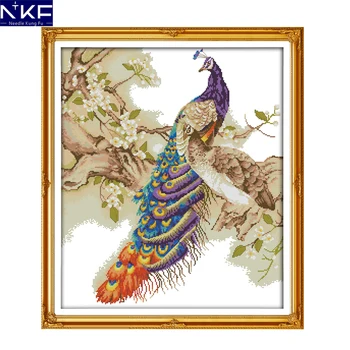 NKF Peacock animal style needlework handmade crafts beautiful cross designs Chinese cross stitch embroidery kits for kids
NKF Peacock animal style needlework handmade crafts beautiful cross designs Chinese cross stitch embroidery kits for kids