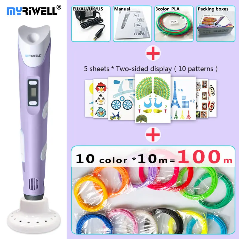 myriwell 3d pen 3d pens,LED display,100m ABS/PLA Filament, 3d printing pen-3d magic pen,Add special brackets to protect hands
myriwell 3d pen 3d pens,LED display,100m ABS/PLA Filament, 3d printing pen-3d magic pen,Add special brackets to protect hands
