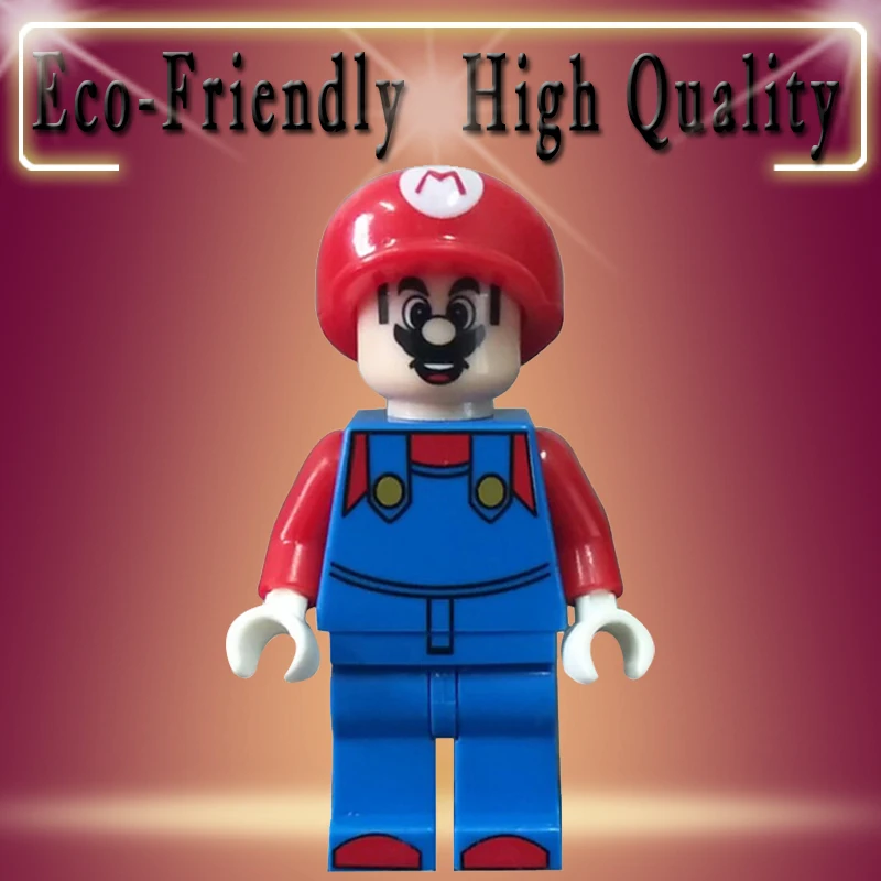 SINGLE SALE LEGOING Super Mario Bros Luigi Peach toad Goomba Action Figures Building Blocks For Children MG0156
SINGLE SALE LEGOING Super Mario Bros Luigi Peach toad Goomba Action Figures Building Blocks For Children MG0156