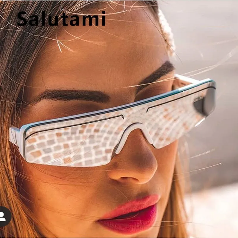 Silver Mirror One Piece Sunglasses For Women Luxury Brand Small Square Sun Glasses Men Half Frame Black Eyewear Female Shades
Silver Mirror One Piece Sunglasses For Women Luxury Brand Small Square Sun Glasses Men Half Frame Black Eyewear Female Shades
