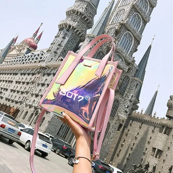 Kpop GOT7 Fashion Handbags Laser Bags GOT7 Transparent Shoulder Bags Got7 Fans Gifts Drop Shipping
Kpop GOT7 Fashion Handbags Laser Bags GOT7 Transparent Shoulder Bags Got7 Fans Gifts Drop Shipping