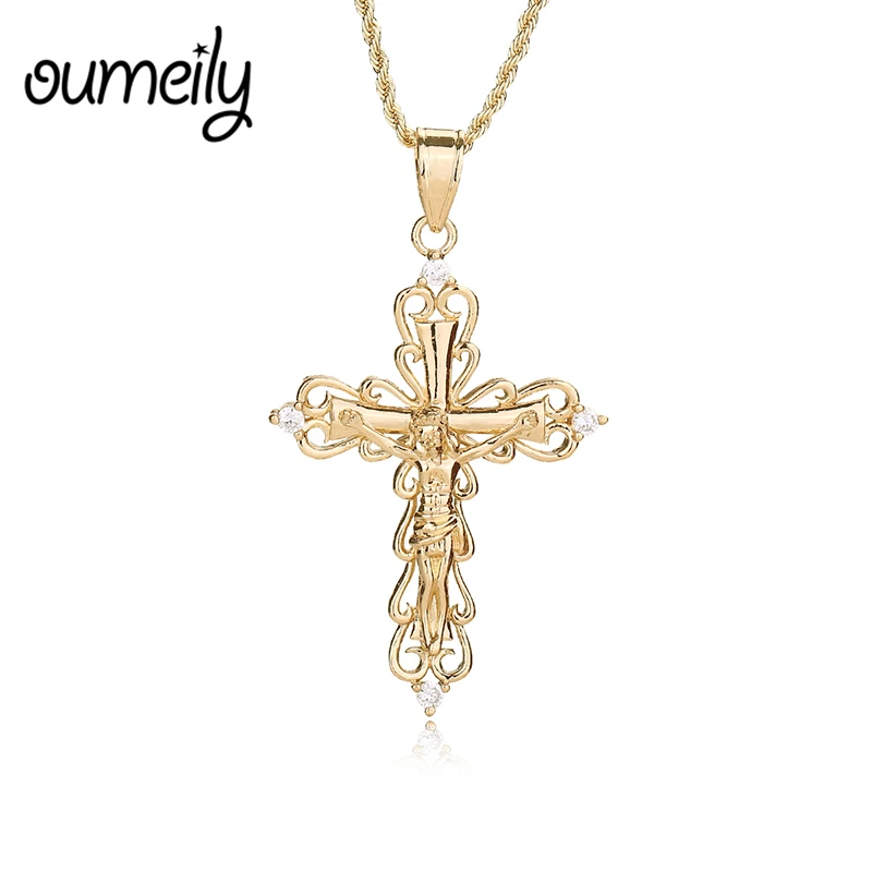 OUMEILY Cross Jesus Necklace For Men Women Imitation Cubic Zirconia Pendant Gold Color Trendy African Beads Jewelry Accessories
OUMEILY Cross Jesus Necklace For Men Women Imitation Cubic Zirconia Pendant Gold Color Trendy African Beads Jewelry Accessories