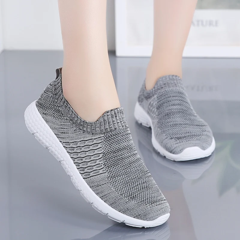 Summer Breathable Sneakers Women Treainers Knitted Vulcanized Shoes Slip On Mesh Casual Sock Shoes Tenis Feminino Zapatos Mujer
Summer Breathable Sneakers Women Treainers Knitted Vulcanized Shoes Slip On Mesh Casual Sock Shoes Tenis Feminino Zapatos Mujer