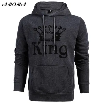 AMOMA Couple Pullover King Queen Sweatshirt Men Women Hoodie Lovers Print Hoodie Dark Gray
AMOMA Couple Pullover King Queen Sweatshirt Men Women Hoodie Lovers Print Hoodie Dark Gray