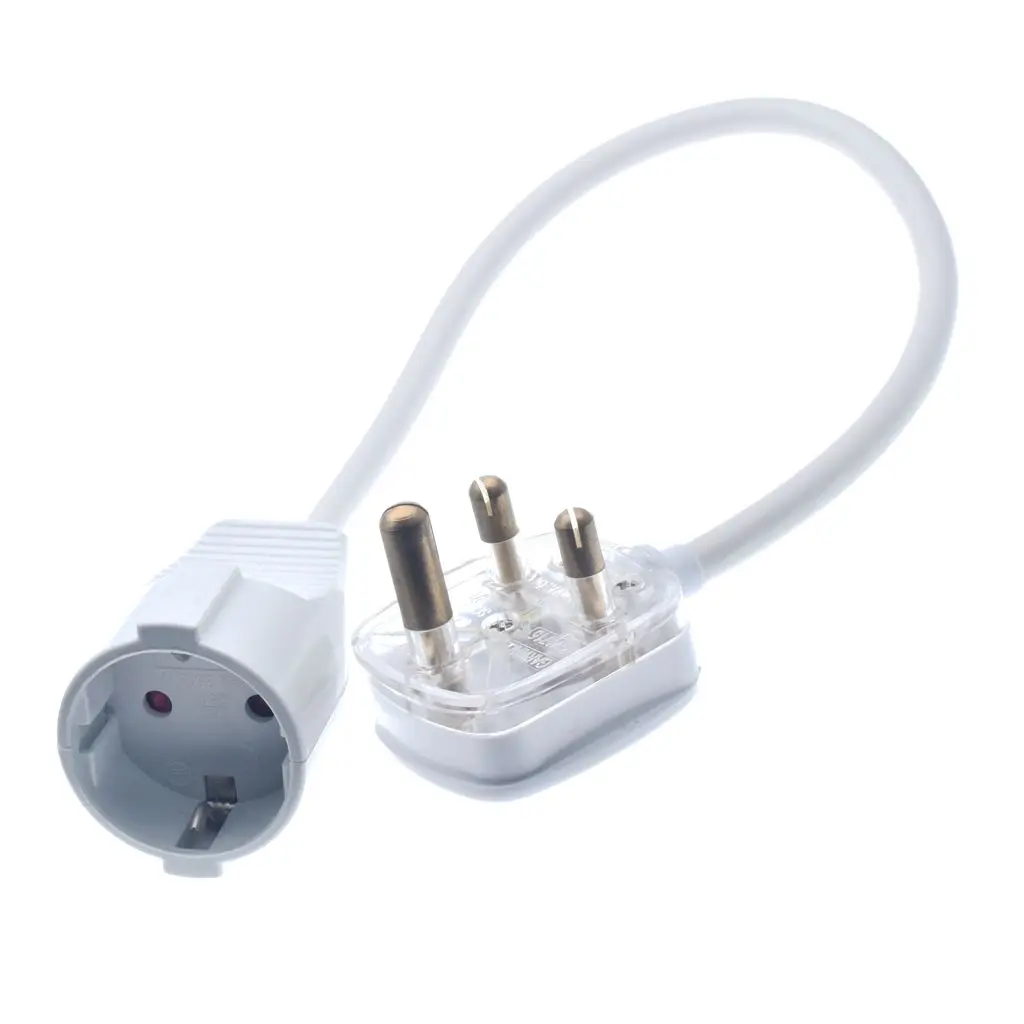 SF Cable India or South Africa BS546 Plug to Europe CEE7//7 Schuko Receptacle Plug Adapter