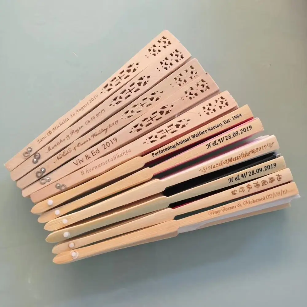 12pcs cheap custom name wooden folding hand fans Wedding bridal shower baby shower giveaway festival grant party gifts for guest
12pcs cheap custom name wooden folding hand fans Wedding bridal shower baby shower giveaway festival grant party gifts for guest