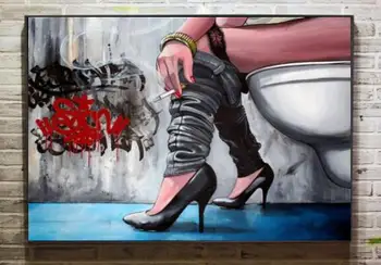 Free shipping hand painted Modern woman interesting painting wall Graffiti arts canvas painting for living room no frame 28 
Free shipping hand painted Modern woman interesting painting wall Graffiti arts canvas painting for living room no frame 28