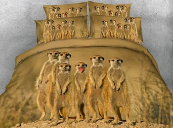 JF-023 Comical Meerkats Print 3D HD Digital Print bed set Twin Full Size bedding sets
JF-023 Comical Meerkats Print 3D HD Digital Print bed set Twin Full Size bedding sets