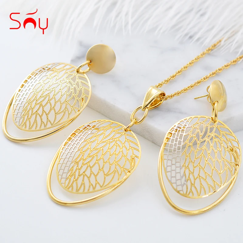 Sunny Jewelry Fashion Jewelry 2019 Big Earrings Pendant Necklace Jewelry Sets For Women Leaves Hollow Out For Party Daily Wear
Sunny Jewelry Fashion Jewelry 2019 Big Earrings Pendant Necklace Jewelry Sets For Women Leaves Hollow Out For Party Daily Wear