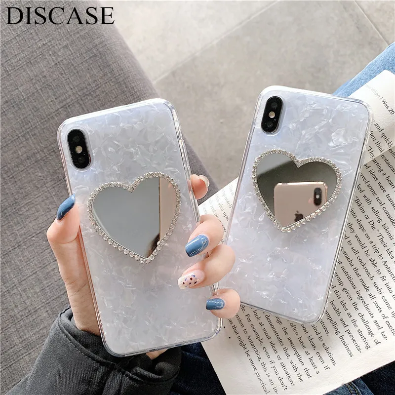 DISCASE Fashion dreamy shell mirror Phone Case For iphone X XR XS MAX For iphone 8 7 6s 6plus Light loving mirror Back Cover
DISCASE Fashion dreamy shell mirror Phone Case For iphone X XR XS MAX For iphone 8 7 6s 6plus Light loving mirror Back Cover