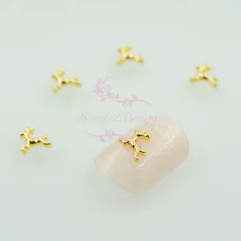 100pcs/lot 6x6MM Cute Reindeer Shape Gold Alloy Metal 3D Design Salon Nail Art Charms Manicure CraftsXmas Decorations Accessory
100pcs/lot 6x6MM Cute Reindeer Shape Gold Alloy Metal 3D Design Salon Nail Art Charms Manicure CraftsXmas Decorations Accessory