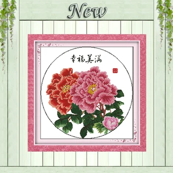 Happiness penoy flowers diy painting counted printed on canvas DMC 14CT 11CT chinese Cross Stitch Needlework Set Embroidery kits
Happiness penoy flowers diy painting counted printed on canvas DMC 14CT 11CT chinese Cross Stitch Needlework Set Embroidery kits