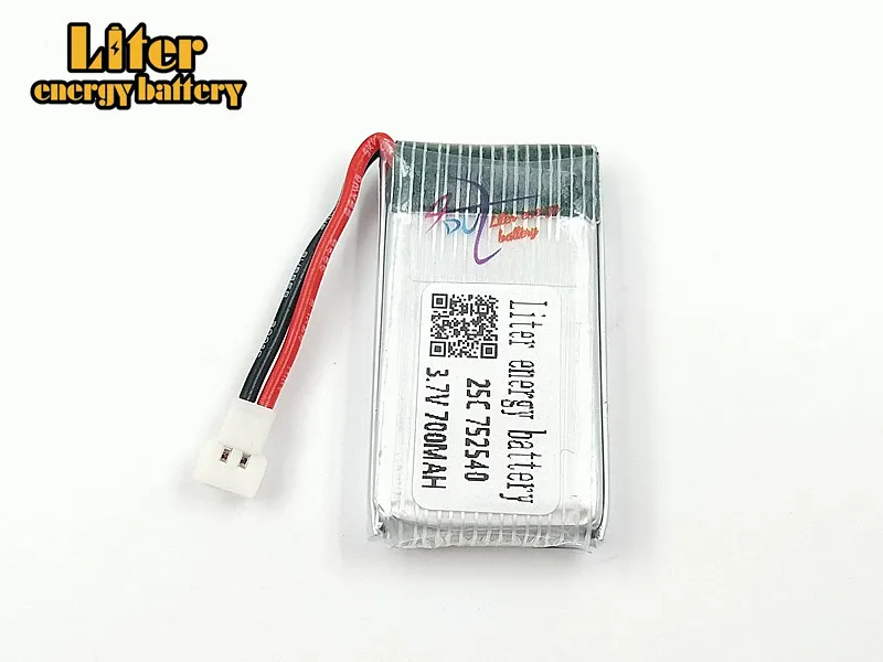 20pcs/lot X5C X5SW Tanco M68 Chengxing CX-30 H5C quadrocopter 3.7V 700mAh lithium battery 752540 25c
20pcs/lot X5C X5SW Tanco M68 Chengxing CX-30 H5C quadrocopter 3.7V 700mAh lithium battery 752540 25c