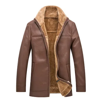 Russian Winter Men Leather Suede Jacket New Fashion Flocking Leather Jacket Fur Collar Motorcycle Leather Jacket Male Black
Russian Winter Men Leather Suede Jacket New Fashion Flocking Leather Jacket Fur Collar Motorcycle Leather Jacket Male Black