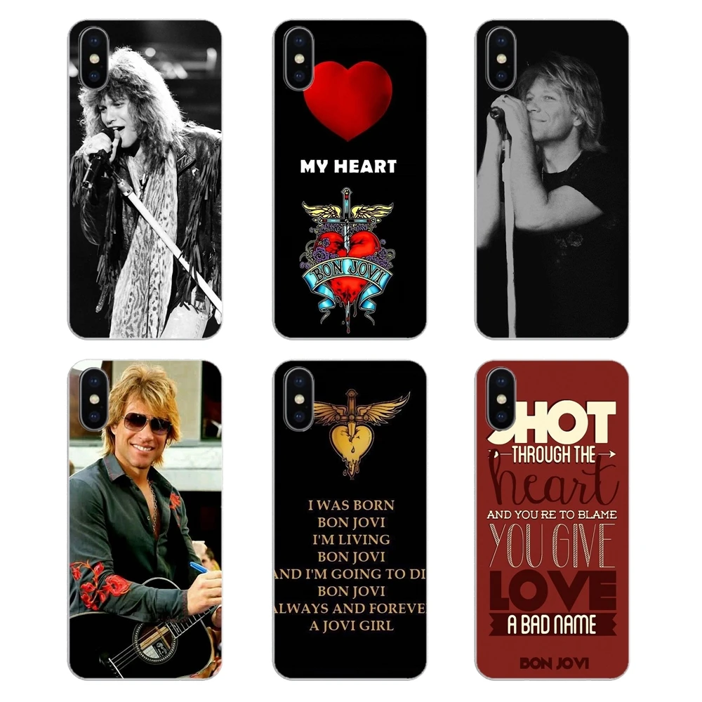 For Xiaomi Redmi 4X S2 3S Note 3 4 5 6 6A Por Pocophone F1 Mi TPU Transparent Cover Bag Jon Bon Jovi Rock Band star Art Poster |