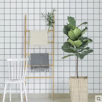 Thick self-adhesive wallpaper waterproof pvc black and white lattice bedroom wall stickers furniture renovation stickers
Thick self-adhesive wallpaper waterproof pvc black and white lattice bedroom wall stickers furniture renovation stickers
