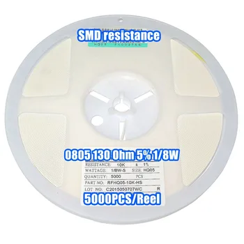 1 Reel 0805 130R 130 Ohm 5% 1/8W SMD Resistance 5000PCS/Reel