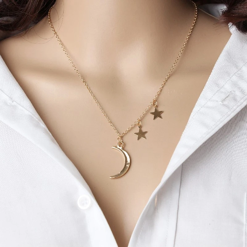 Fashion Jewelry Gold Color Moon Star Sun Pendant Necklaces Crescent Pendant Long Necklaces For Women
Fashion Jewelry Gold Color Moon Star Sun Pendant Necklaces Crescent Pendant Long Necklaces For Women